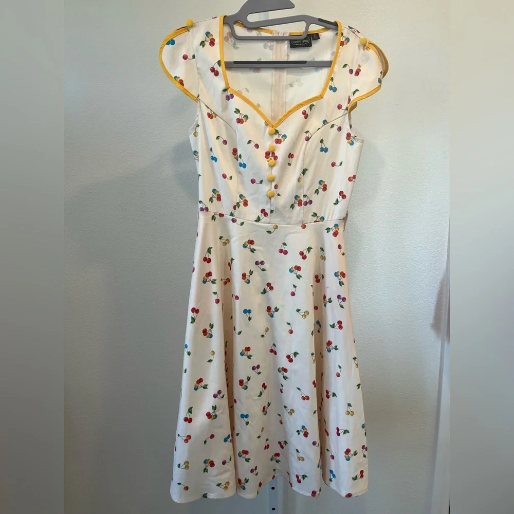Voodoo Vixen CHERRY CHACHA FLARE DRESS - Picture 5 of 10
